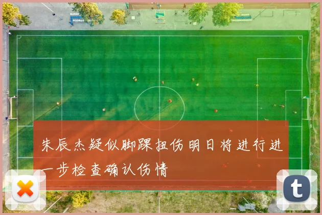 朱辰杰疑似脚踝扭伤明日将进行进一步检查确认伤情